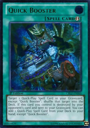 Quick Booster (UTR) (CBLZ-EN065) - Cosmo Blazer Unlimited Cosmo Blazer Yugioh Single  Squirtle Squad Card Shop.