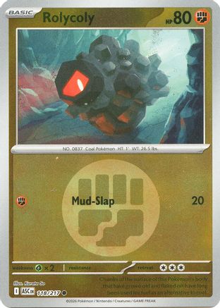 Rolycoly (Energy Symbol Pattern) 118  - Reverse Holofoil ME Ascended Heroes - Common ME: Ascended Heroes Pokemon Single  Squirtle Squad Card Shop.