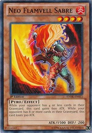 Neo Flamvell Sabre (SDOK-EN011) - Structure Deck: Onslaught of the Fire Kings 1st Edition Structure Deck: Onslaught of the Fire Kings Yugioh Single  Squirtle Squad Card Shop.