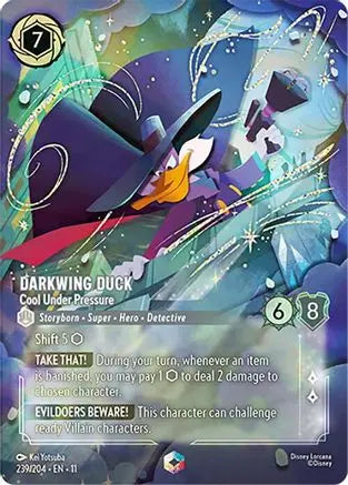Darkwing Duck - Cool Under Pressure (Enchanted) (239/204) - Winterspell Holofoil Winterspell Lorcana Single  Squirtle Squad Card Shop.