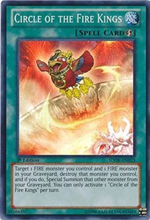 Circle of the Fire Kings (SDOK-EN023) - Structure Deck: Onslaught of the Fire Kings 1st Edition Structure Deck: Onslaught of the Fire Kings Yugioh Single  Squirtle Squad Card Shop.