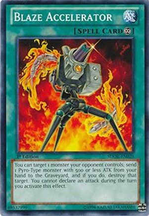 Blaze Accelerator (SDOK-EN025) - Structure Deck: Onslaught of the Fire Kings 1st Edition Structure Deck: Onslaught of the Fire Kings Yugioh Single  Squirtle Squad Card Shop.