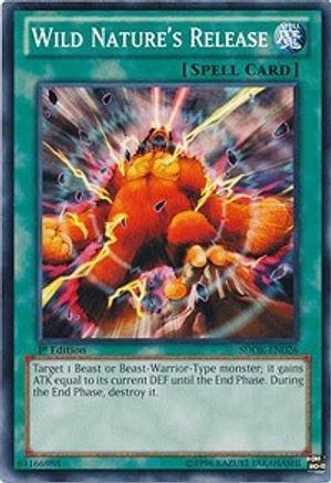 Wild Nature's Release (SDOK-EN026) - Structure Deck: Onslaught of the Fire Kings 1st Edition Structure Deck: Onslaught of the Fire Kings Yugioh Single  Squirtle Squad Card Shop.