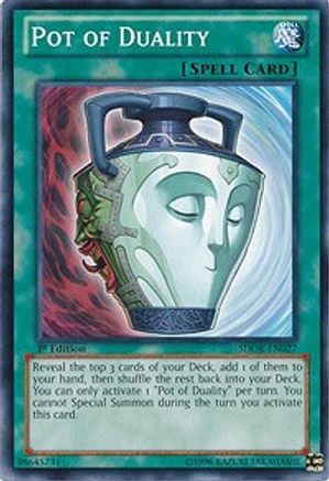 Pot of Duality (SDOK-EN027) - Structure Deck: Onslaught of the Fire Kings 1st Edition Structure Deck: Onslaught of the Fire Kings Yugioh Single  Squirtle Squad Card Shop.