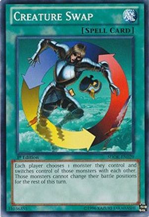 Creature Swap (SDOK-EN029) - Structure Deck: Onslaught of the Fire Kings 1st Edition Structure Deck: Onslaught of the Fire Kings Yugioh Single  Squirtle Squad Card Shop.