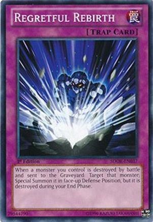 Regretful Rebirth (SDOK-EN037) - Structure Deck: Onslaught of the Fire Kings 1st Edition Structure Deck: Onslaught of the Fire Kings Yugioh Single  Squirtle Squad Card Shop.