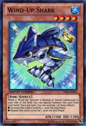 Wind-Up Shark (CBLZ-ENSE1) - Cosmo Blazer SE Limited Cosmo Blazer SE Yugioh Single  Squirtle Squad Card Shop.
