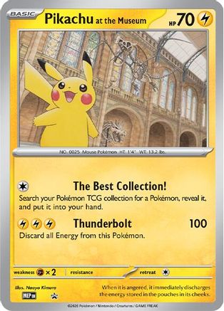 Pokémon TCG - Pikachu at the Museum Jumbo Promo Card - Natural History Museum - Sealed