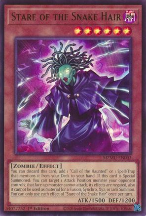 Stare of the Snake Hair (MZMU-EN003) - Maze of Muertos 1st Edition Maze of Muertos Yugioh Single  Squirtle Squad Card Shop.