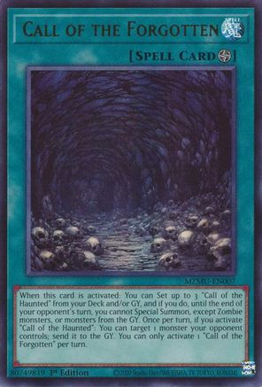 Call of the Forgotten (MZMU-EN007) - Maze of Muertos 1st Edition Maze of Muertos Yugioh Single  Squirtle Squad Card Shop.