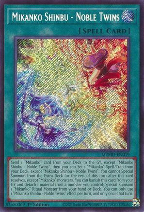 Mikanko Shinbu - Noble Twins (MZMU-EN019) - Maze of Muertos 1st Edition Maze of Muertos Yugioh Single  Squirtle Squad Card Shop.