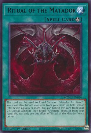 Ritual of the Matador (MZMU-EN024) - Maze of Muertos 1st Edition Maze of Muertos Yugioh Single  Squirtle Squad Card Shop.