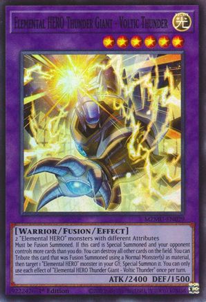 Elemental HERO Thunder Giant - Voltic Thunder (MZMU-EN029) - Maze of Muertos 1st Edition Maze of Muertos Yugioh Single  Squirtle Squad Card Shop.