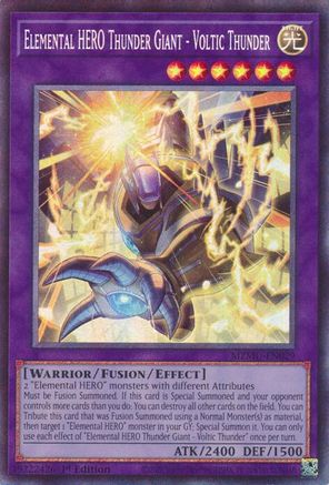 Elemental HERO Thunder Giant - Voltic Thunder (Collector's Rare) (MZMU-EN029) - Maze of Muertos 1st Edition Maze of Muertos Yugioh Single  Squirtle Squad Card Shop.