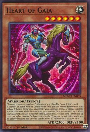 Heart of Gaia (MZMU-EN033) - Maze of Muertos 1st Edition Maze of Muertos Yugioh Single  Squirtle Squad Card Shop.