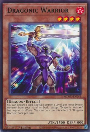 Dragonic Warrior (MZMU-EN043) - Maze of Muertos 1st Edition Maze of Muertos Yugioh Single  Squirtle Squad Card Shop.