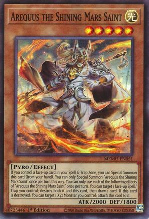 Arequus the Shining Mars Saint (MZMU-EN051) - Maze of Muertos 1st Edition Maze of Muertos Yugioh Single  Squirtle Squad Card Shop.