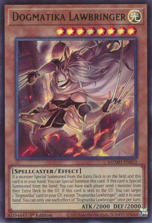Dogmatika Lawbringer (MZMU-EN052) - Maze of Muertos 1st Edition Maze of Muertos Yugioh Single  Squirtle Squad Card Shop.