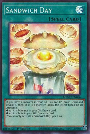 Sandwich Day (MZMU-EN056) - Maze of Muertos 1st Edition Maze of Muertos Yugioh Single  Squirtle Squad Card Shop.
