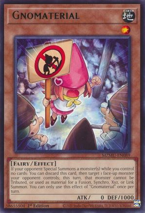 Gnomaterial (MZMU-EN089) - Maze of Muertos 1st Edition Maze of Muertos Yugioh Single  Squirtle Squad Card Shop.