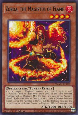 Zoroa, the Magistus of Flame (MZMU-EN094) - Maze of Muertos 1st Edition Maze of Muertos Yugioh Single  Squirtle Squad Card Shop.