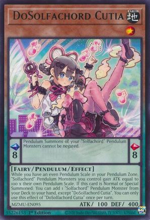 DoSolfachord Cutia (MZMU-EN095) - Maze of Muertos 1st Edition Maze of Muertos Yugioh Single  Squirtle Squad Card Shop.