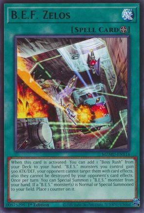 B.E.F. Zelos (MZMU-EN114) - Maze of Muertos 1st Edition Maze of Muertos Yugioh Single  Squirtle Squad Card Shop.