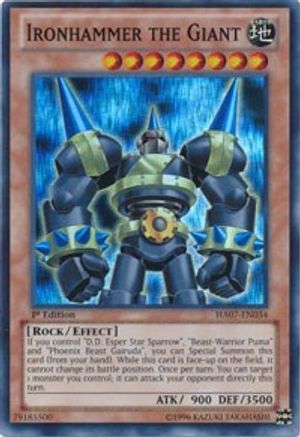 Ironhammer the Giant (HA07-EN034) - Hidden Arsenal 7: Knight of Stars Unlimited Hidden Arsenal 7: Knight of Stars Yugioh Single  Squirtle Squad Card Shop.