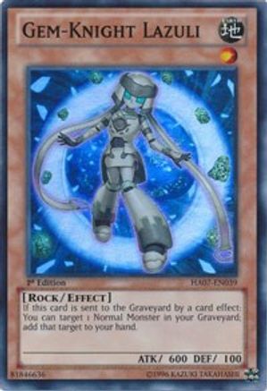 Gem-Knight Lazuli (HA07-EN039) - Hidden Arsenal 7: Knight of Stars 1st Edition Hidden Arsenal 7: Knight of Stars Yugioh Single  Squirtle Squad Card Shop.