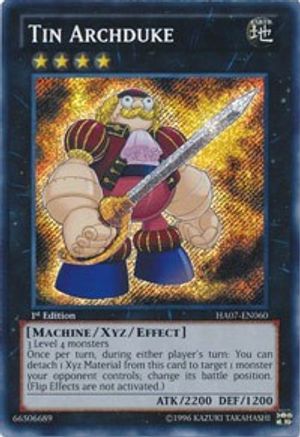 Tin Archduke (HA07-EN060) - Hidden Arsenal 7: Knight of Stars 1st Edition Hidden Arsenal 7: Knight of Stars Yugioh Single  Squirtle Squad Card Shop.