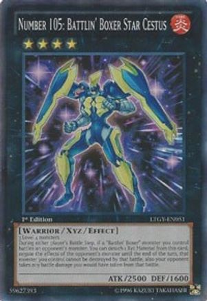 Number 105: Battlin' Boxer Star Cestus (LTGY-EN051) - Lord of the Tachyon Galaxy 1st Edition Lord of the Tachyon Galaxy Yugioh Single  Squirtle Squad Card Shop.