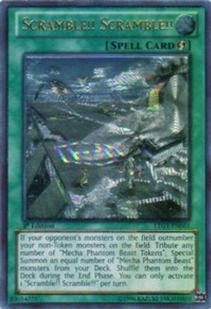 Scramble!! Scramble!! (UTR) (LTGY-EN061) - Lord of the Tachyon Galaxy 1st Edition Lord of the Tachyon Galaxy Yugioh Single  Squirtle Squad Card Shop.
