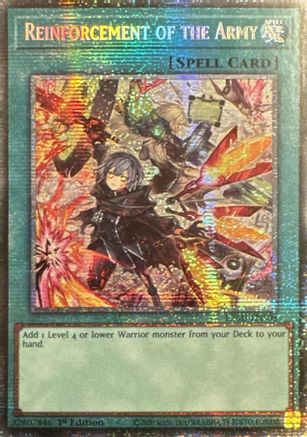 Reinforcement of the Army (Starlight Rare) (L26D-ENS08) - Legendary Modern Decks 2026 1st Edition Legendary Modern Decks 2026 Yugioh Single  Squirtle Squad Card Shop.