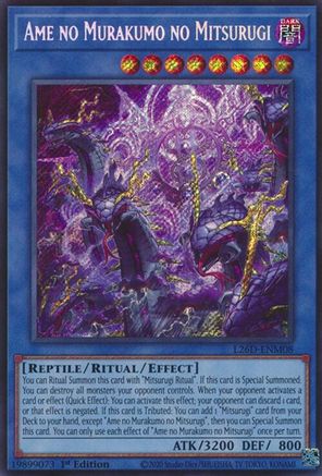 Ame no Murakumo no Mitsurugi (Secret Rare) (L26D-ENM08) - Legendary Modern Decks 2026 1st Edition Legendary Modern Decks 2026 Yugioh Single  Squirtle Squad Card Shop.
