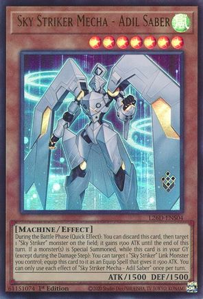 Sky Striker Mecha - Adil Saber (L26D-ENS04) - Legendary Modern Decks 2026 1st Edition Legendary Modern Decks 2026 Yugioh Single  Squirtle Squad Card Shop.