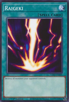 Raigeki (L26D-ENS05) - Legendary Modern Decks 2026 1st Edition Legendary Modern Decks 2026 Yugioh Single  Squirtle Squad Card Shop.