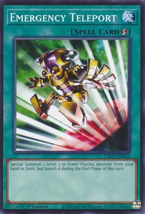 Emergency Teleport (L26D-ENX16) - Legendary Modern Decks 2026 1st Edition Legendary Modern Decks 2026 Yugioh Single  Squirtle Squad Card Shop.