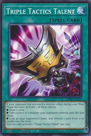 Triple Tactics Talent - L26D-ENX21 (L26D-ENX21) - Legendary Modern Decks 2026 1st Edition Legendary Modern Decks 2026 Yugioh Single  Squirtle Squad Card Shop.