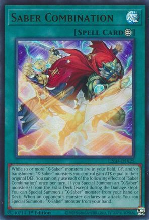 Saber Combination (L26D-ENX25) - Legendary Modern Decks 2026 1st Edition Legendary Modern Decks 2026 Yugioh Single  Squirtle Squad Card Shop.
