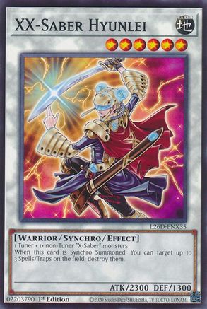 XX-Saber Hyunlei (L26D-ENX35) - Legendary Modern Decks 2026 1st Edition Legendary Modern Decks 2026 Yugioh Single  Squirtle Squad Card Shop.