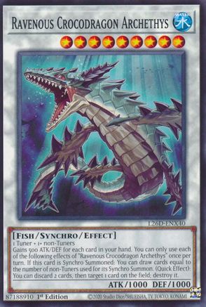 Ravenous Crocodragon Archethys (L26D-ENX40) - Legendary Modern Decks 2026 1st Edition Legendary Modern Decks 2026 Yugioh Single  Squirtle Squad Card Shop.