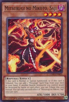 Mitsurugi no Mikoto, Saji (L26D-ENM05) - Legendary Modern Decks 2026 1st Edition Legendary Modern Decks 2026 Yugioh Single  Squirtle Squad Card Shop.