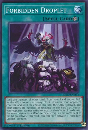 Forbidden Droplet (L26D-ENM13) - Legendary Modern Decks 2026 1st Edition Legendary Modern Decks 2026 Yugioh Single  Squirtle Squad Card Shop.