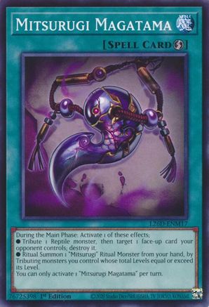Mitsurugi Magatama (L26D-ENM17) - Legendary Modern Decks 2026 1st Edition Legendary Modern Decks 2026 Yugioh Single  Squirtle Squad Card Shop.
