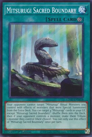 Mitsurugi Sacred Boundary (L26D-ENM18) - Legendary Modern Decks 2026 1st Edition Legendary Modern Decks 2026 Yugioh Single  Squirtle Squad Card Shop.