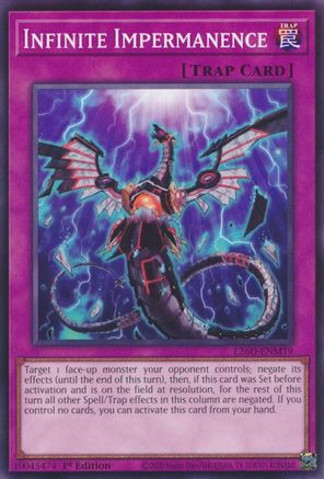 Infinite Impermanence (L26D-ENM19) - Legendary Modern Decks 2026 1st Edition Legendary Modern Decks 2026 Yugioh Single  Squirtle Squad Card Shop.