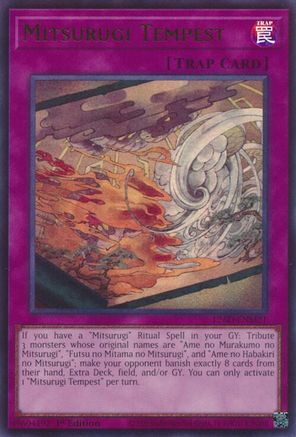 Mitsurugi Tempest (L26D-ENM21) - Legendary Modern Decks 2026 1st Edition Legendary Modern Decks 2026 Yugioh Single  Squirtle Squad Card Shop.