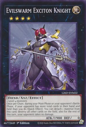 Evilswarm Exciton Knight (L26D-ENM22) - Legendary Modern Decks 2026 1st Edition Legendary Modern Decks 2026 Yugioh Single  Squirtle Squad Card Shop.