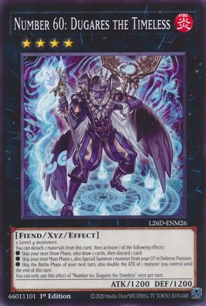 Number 60: Dugares the Timeless (L26D-ENM26) - Legendary Modern Decks 2026 1st Edition Legendary Modern Decks 2026 Yugioh Single  Squirtle Squad Card Shop.