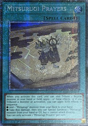 Mitsurugi Prayers (Starlight Rare) (L26D-ENM14) - Legendary Modern Decks 2026 1st Edition Legendary Modern Decks 2026 Yugioh Single  Squirtle Squad Card Shop.